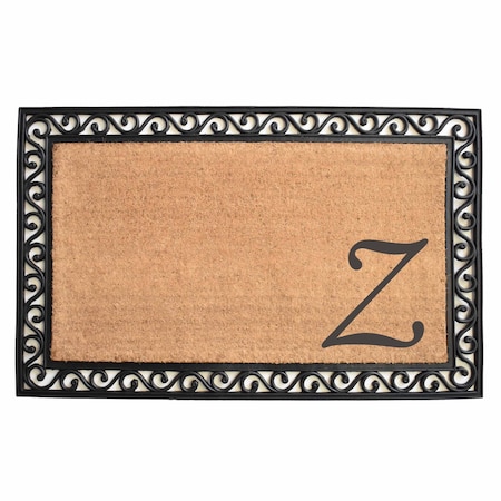 Calloway Mills Monogram Door Mat, Black, Natural, 30 in W x 48 in L 100063048Z